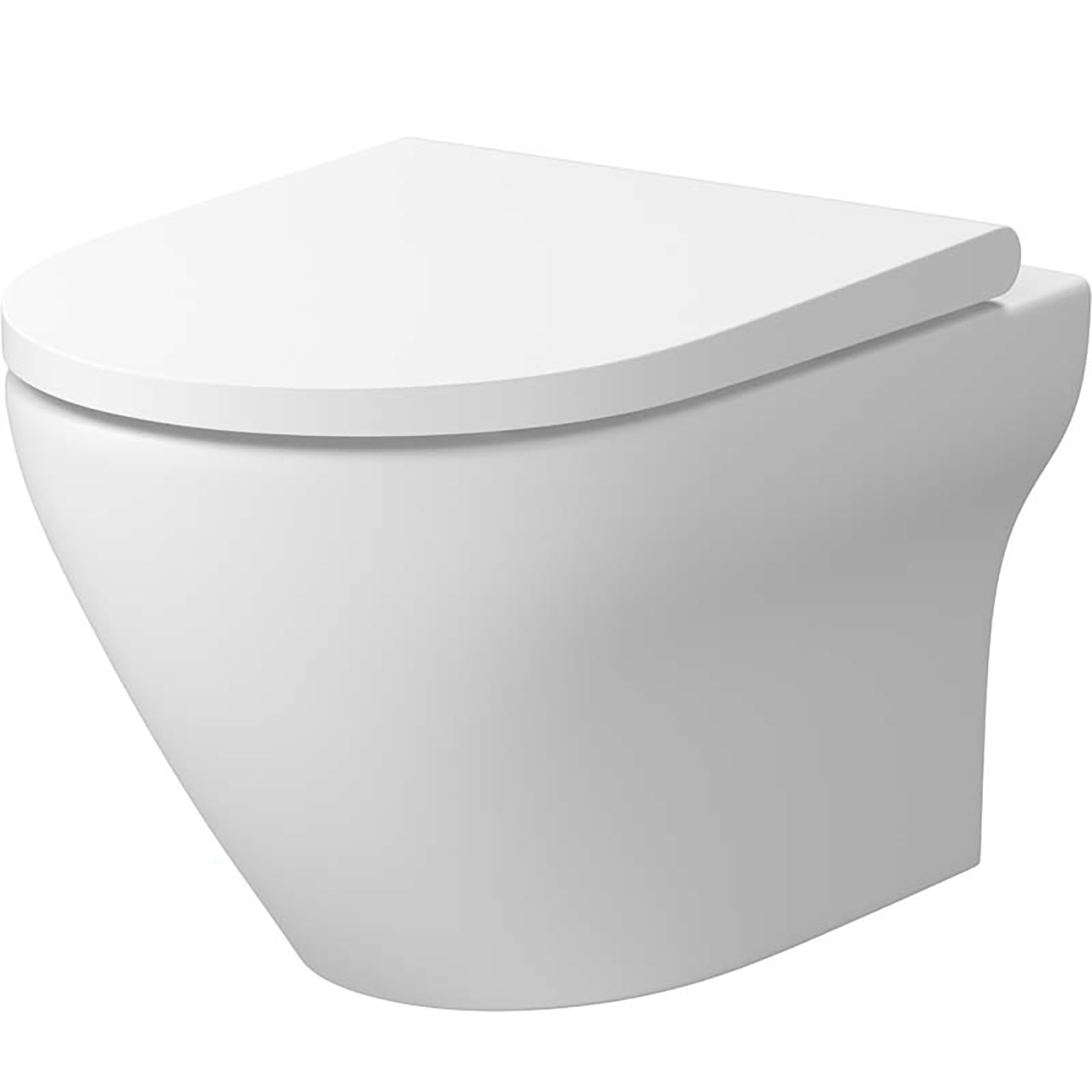 CERSANIT Sada závěsné mísy LARGA OVAL, Slim board bílá S701-608 CERSANIT Sada závěsné mísy LARGA OVAL, Slim board bílá S701-608