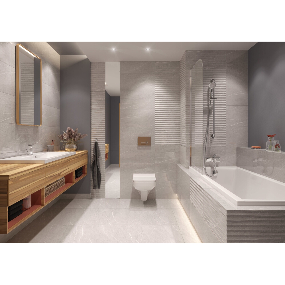 Glazované dlaždice ATHENS light grey mat 59,8x59,8