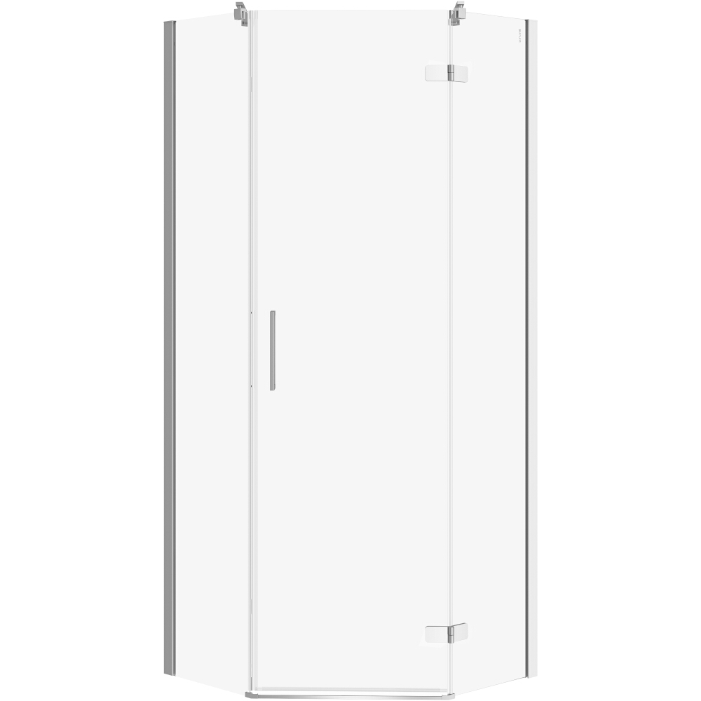 CERSANIT Sprchový kout pětiúhelníkový JOTA pravý chrom 80x80x195 čiré sklo S160-009