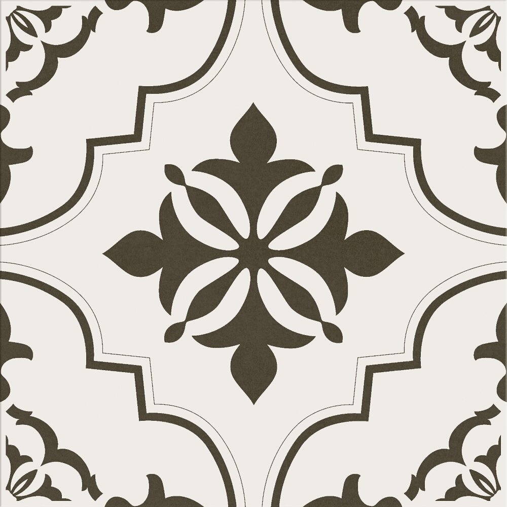 DLAŽBA LOVELY PATCHWORK ETERNITY WHITE-BLACK MAT 29,8X29,8 (II. JAKOST)