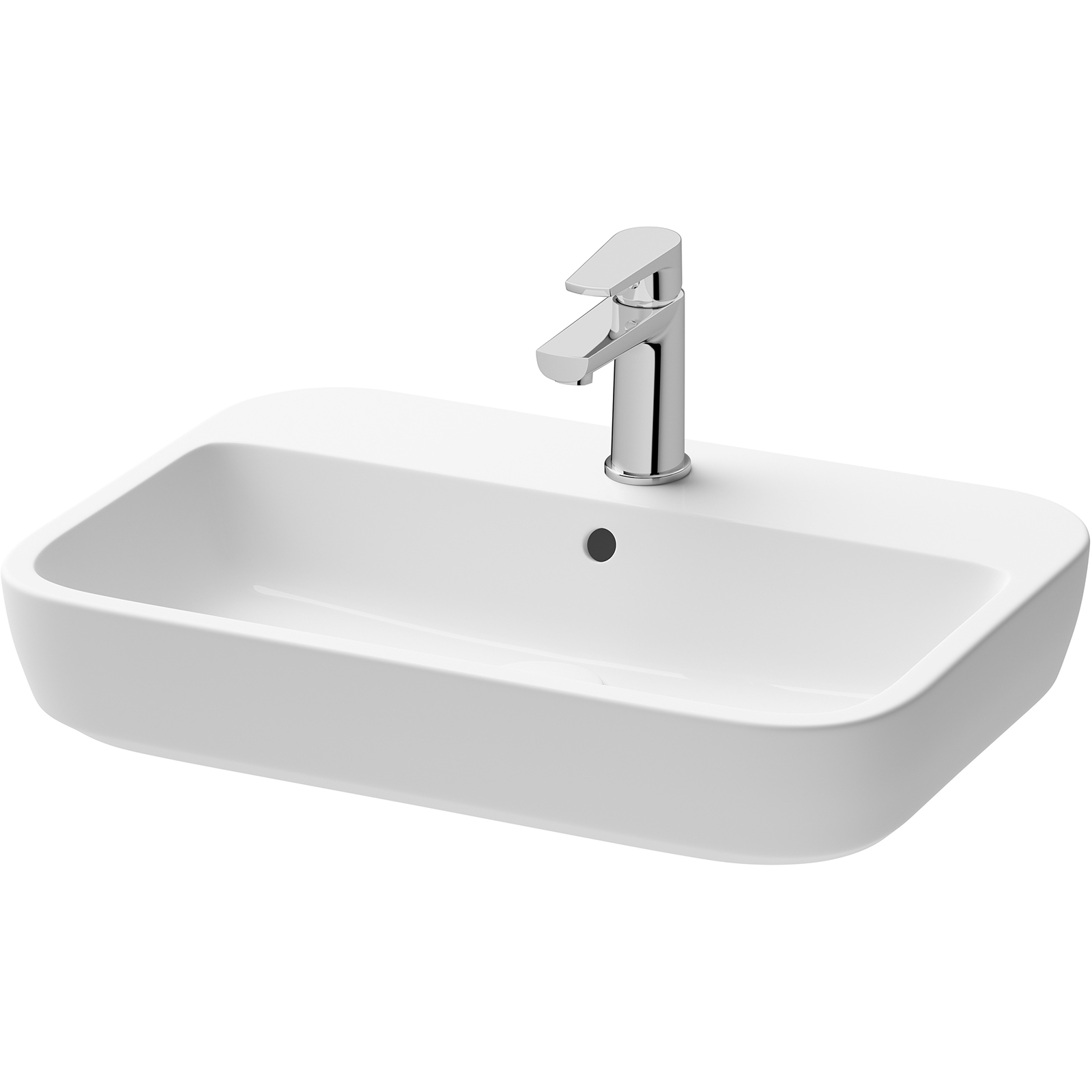 CERSANIT Umyvadlo na desku CASPIA SQUARE 60 K11-0095 na desku