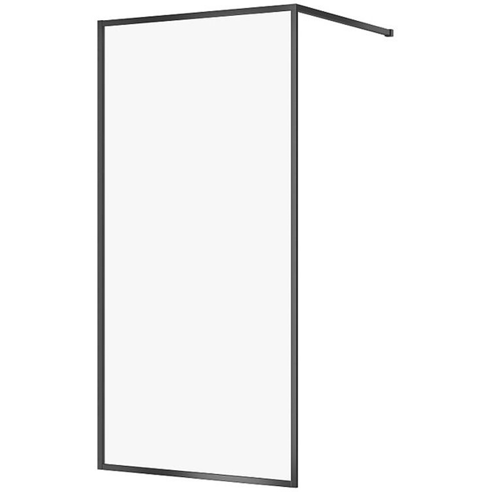 CERSANIT Walk-in sprchový kout larga černý 100x200 čiré sklo S932-139