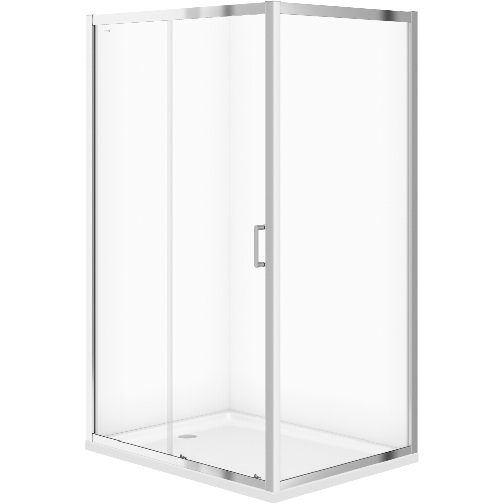 CERSANIT Posuvný sprchový kout ZIP chrom transparentní sklo 120x90x190 S154-004