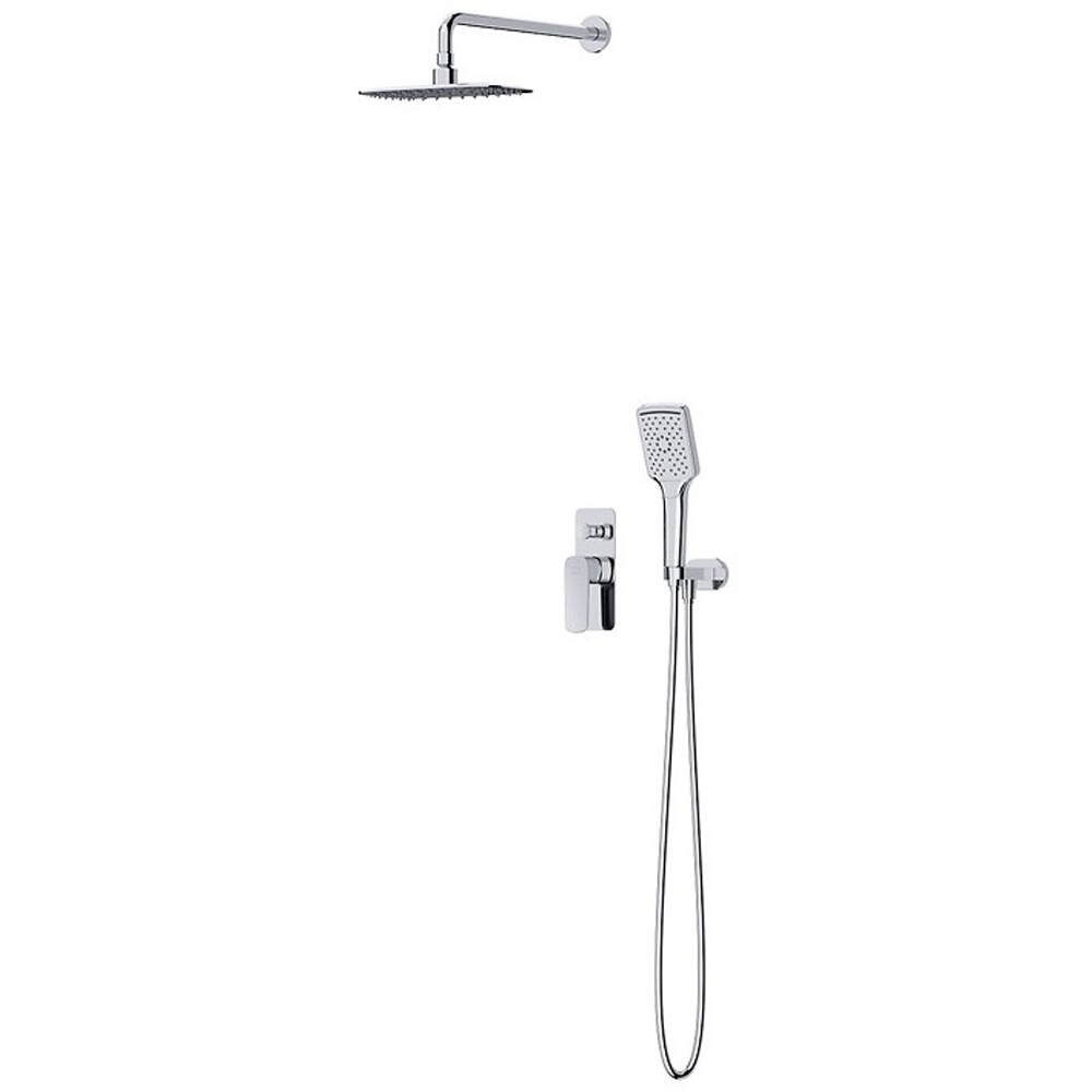 CERSANIT Podomítkový sprchový set LARGA chrom s vanou a sprchovou baterií S952-029