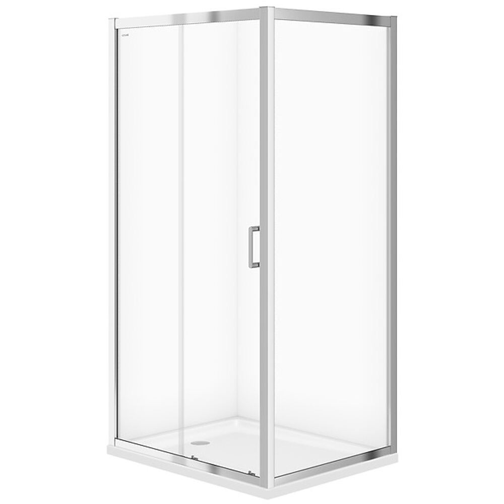 CERSANIT ARTECO posuvný sprchový kout 100x80x190 čiré sklo S157-011