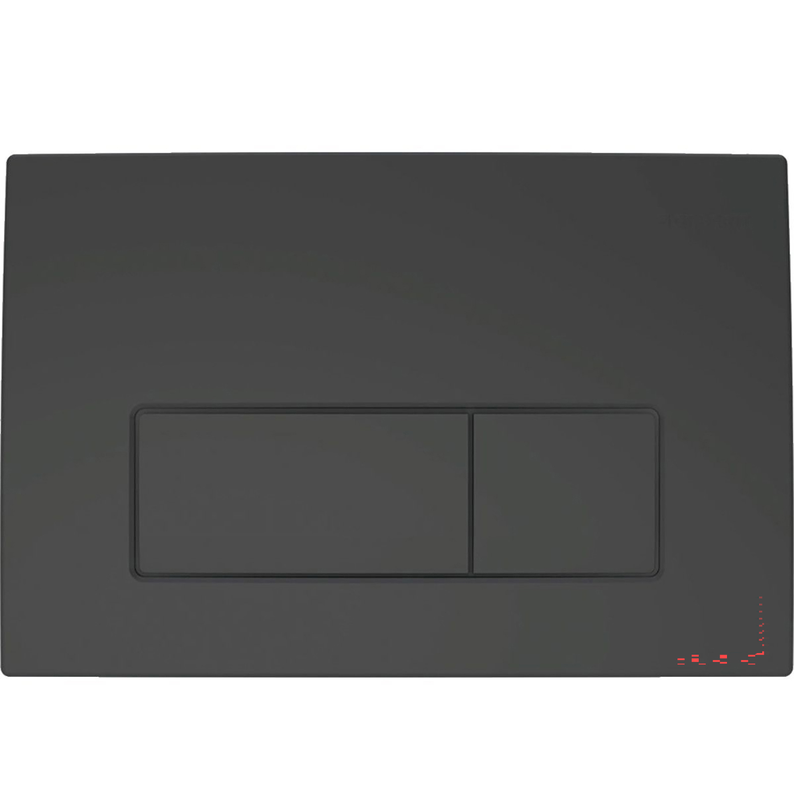 Ovládací tlačítko GEBERIT DELTA50 24.6x16.4 cm matná černá 115119141 Ovládací tlačítko GEBERIT DELTA50 24.6x16.4 cm matná černá 115119141