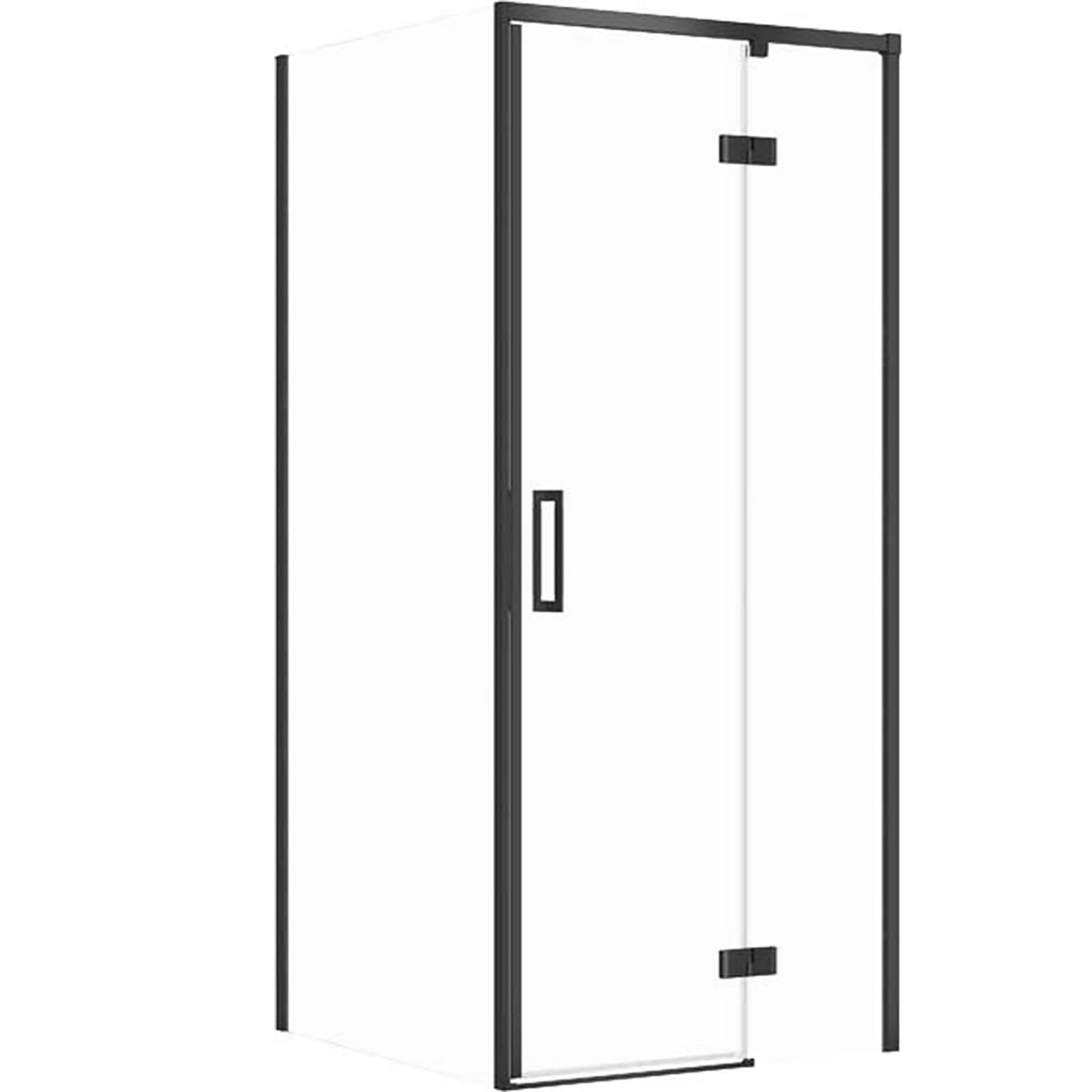 CERSANIT LARGA sprchový kout čtvercový pravý 80x80x195 cm černý S601-218