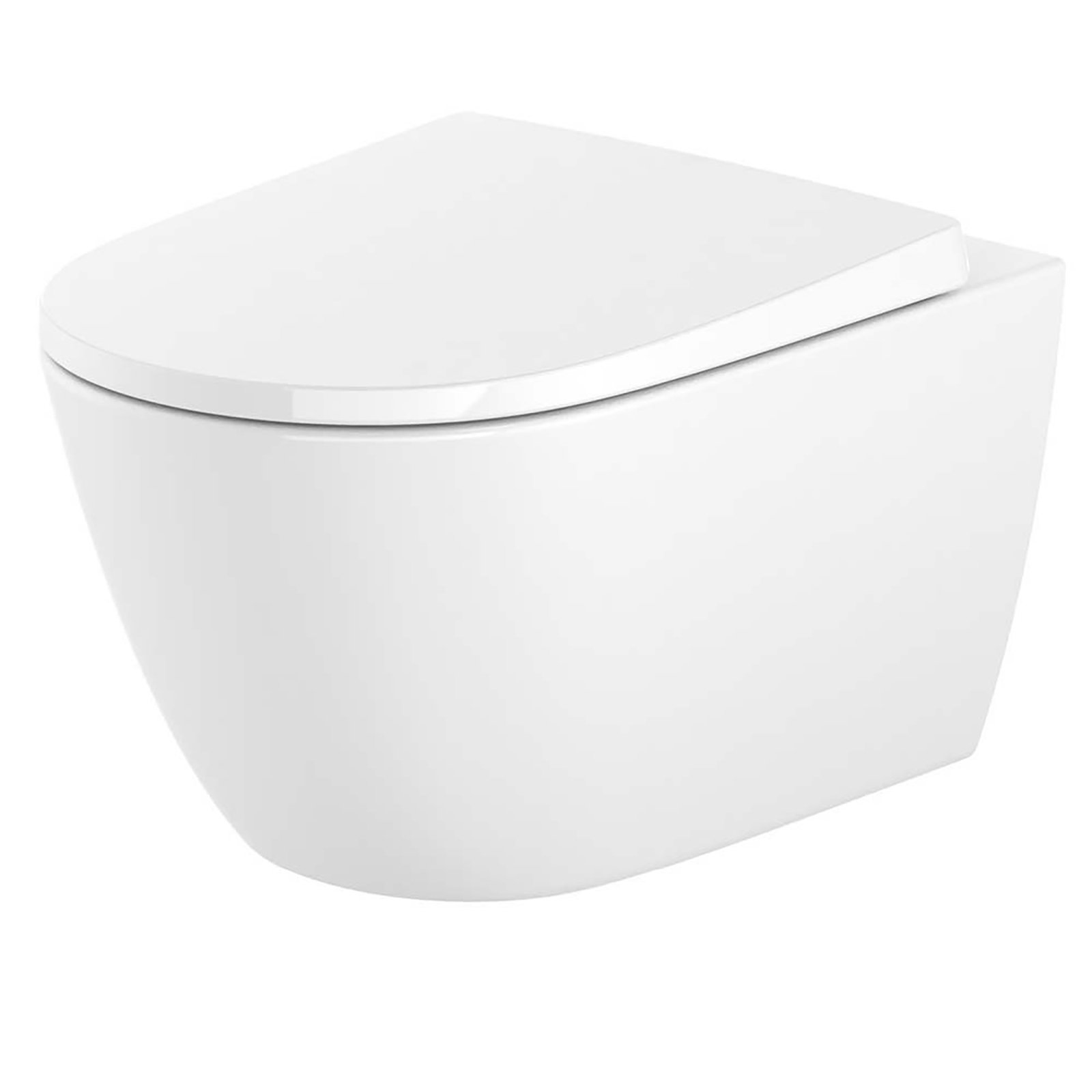 ROCA Zavěšený WC bowl ONA bez obroučky s duroplastem pomalu klesajícím sedadlem A34H688000 ROCA Zavěšený WC bowl ONA bez obroučky s duroplastem pomalu klesajícím sedadlem A34H688000