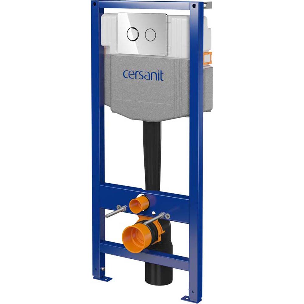 CERSANIT SYSTEM 50 PNEU podomítkový instalační systém s tlačítkem ACCENTO, chrom S701-945