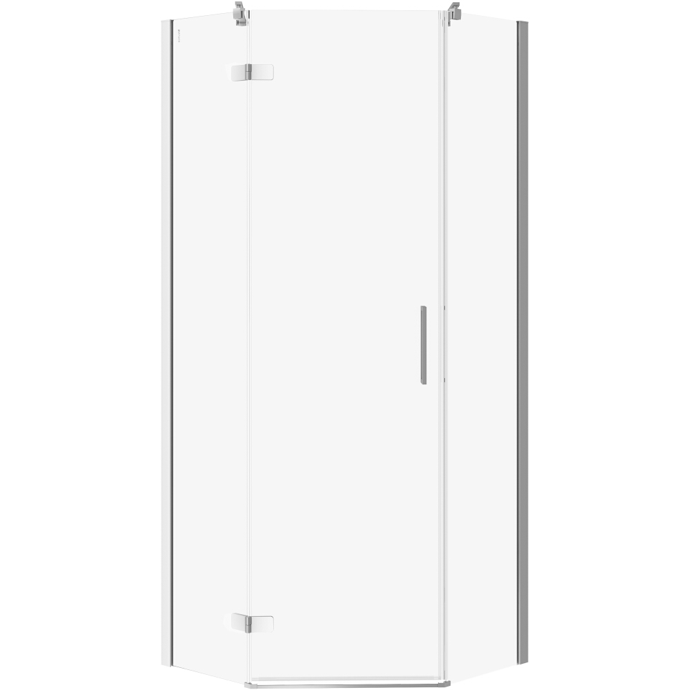 CERSANIT Sprchový kout pětiúhelníkový JOTA levý chrom 80x80x195 čiré sklo S160-010