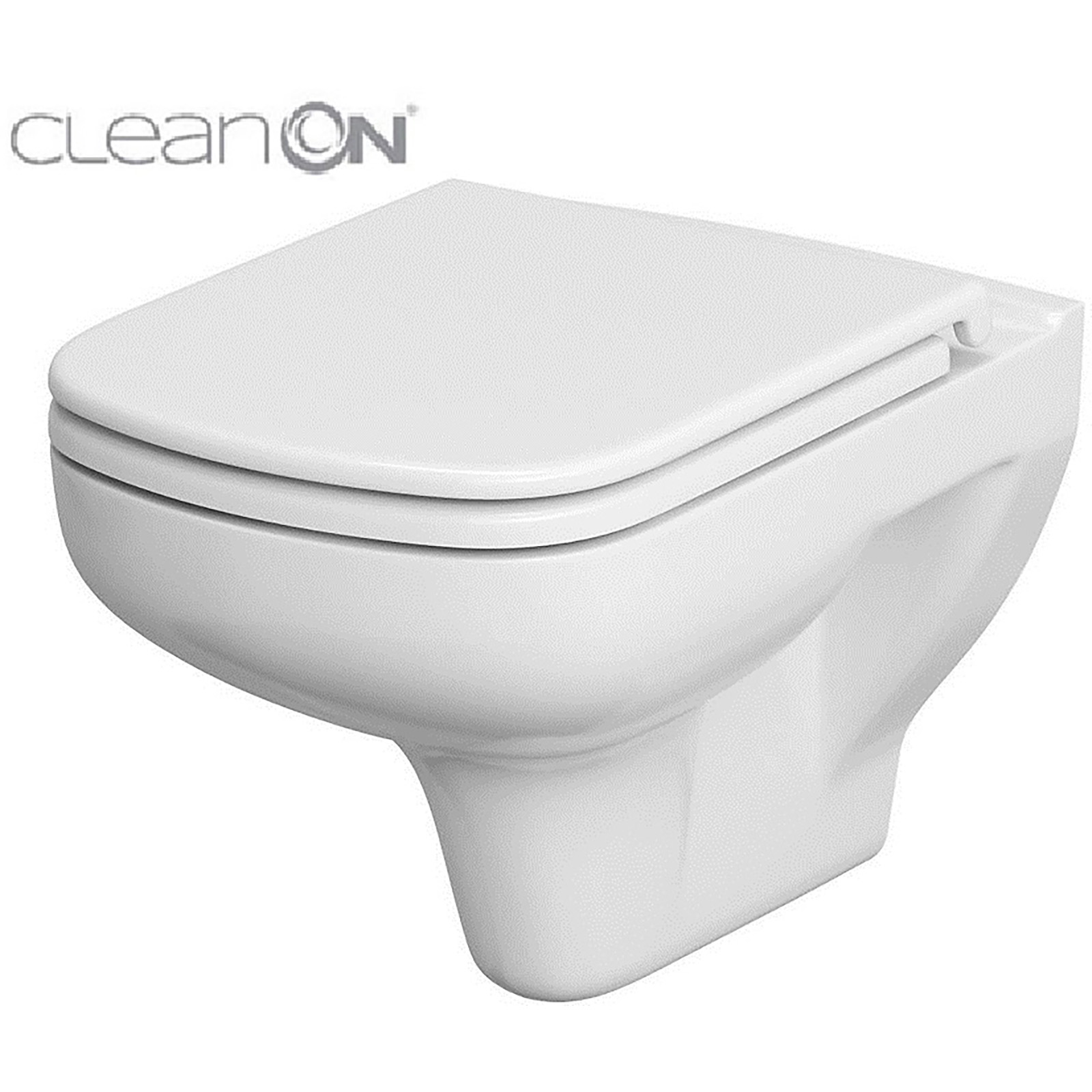 CERSANIT Závěsná WC mísa BARVA obdélníkové sedátko duraplast antibakteriální pomalý pád easy release K701-042