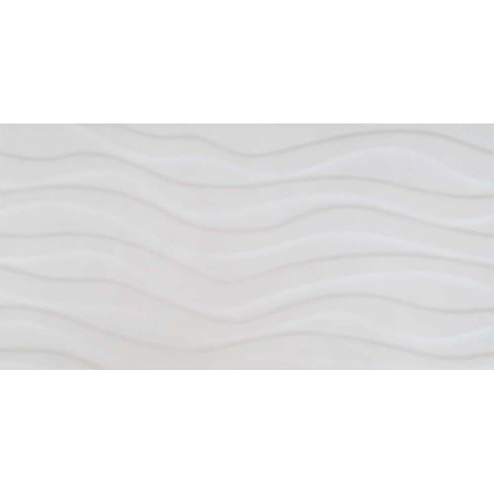 OBKLAD PEROUSO WHITE STRUCTURE GLOSSY WAVES 29,7X60 (II. JAKOST)