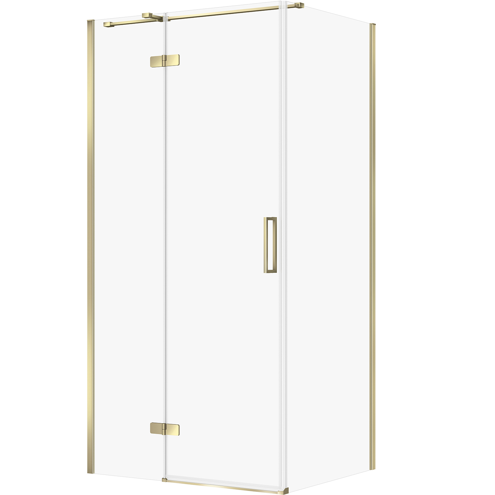 CERSANIT Hranatý sprchový kout JOTA 120x90 pravý černý, čiré sklo S160-027