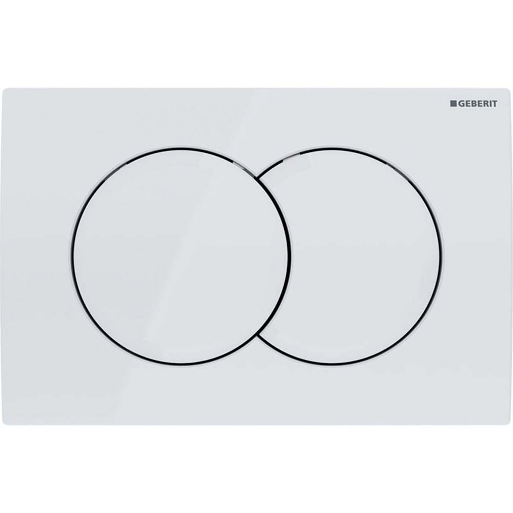 Ovládací tlačítko GEBERIT DELTA01 24.6x16.4 cm bílá alpin 115107111