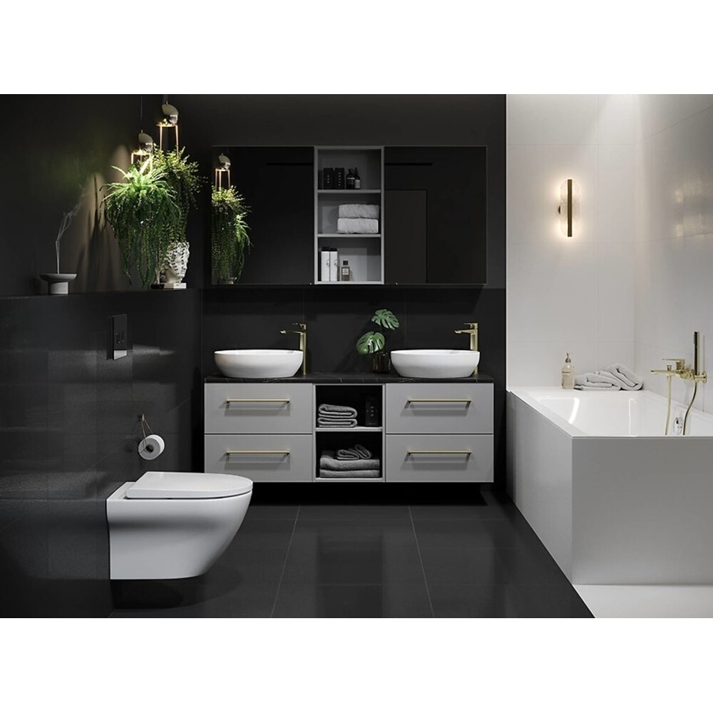CERSANIT_Umyvadlo_na_desku_LARGA_50_elipsa_K677-002 CERSANIT Umyvadlo na desku LARGA 50 elipsa K677-002