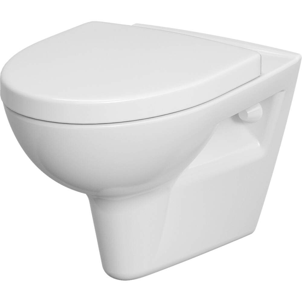 CERSANIT WC mísa závěsná SET 547 PARVA NEW CLEAN ON duroplastové sedátko K701-015