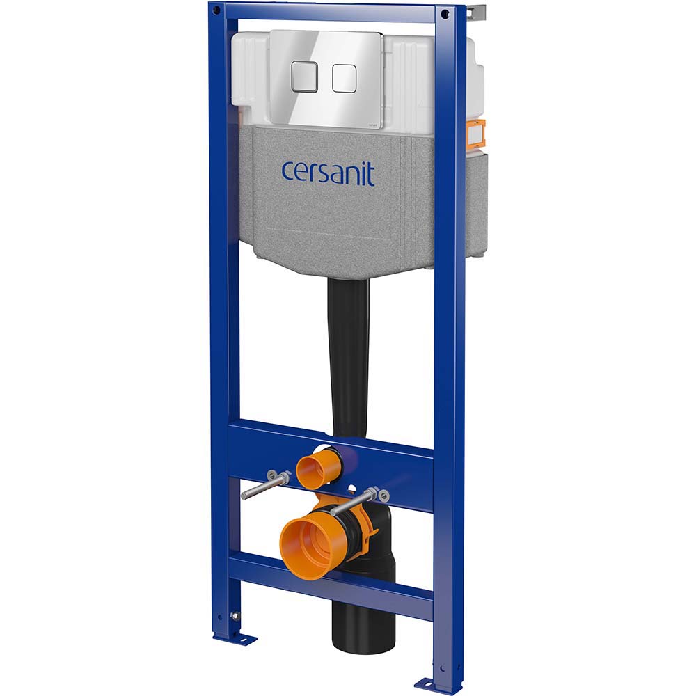 CERSANIT Skrytý rám SYSTEM 50 pneumatické tlačítko sq chrom S701-949 CERSANIT Skrytý rám SYSTEM 50 pneumatické tlačítko sq chrom S701-949