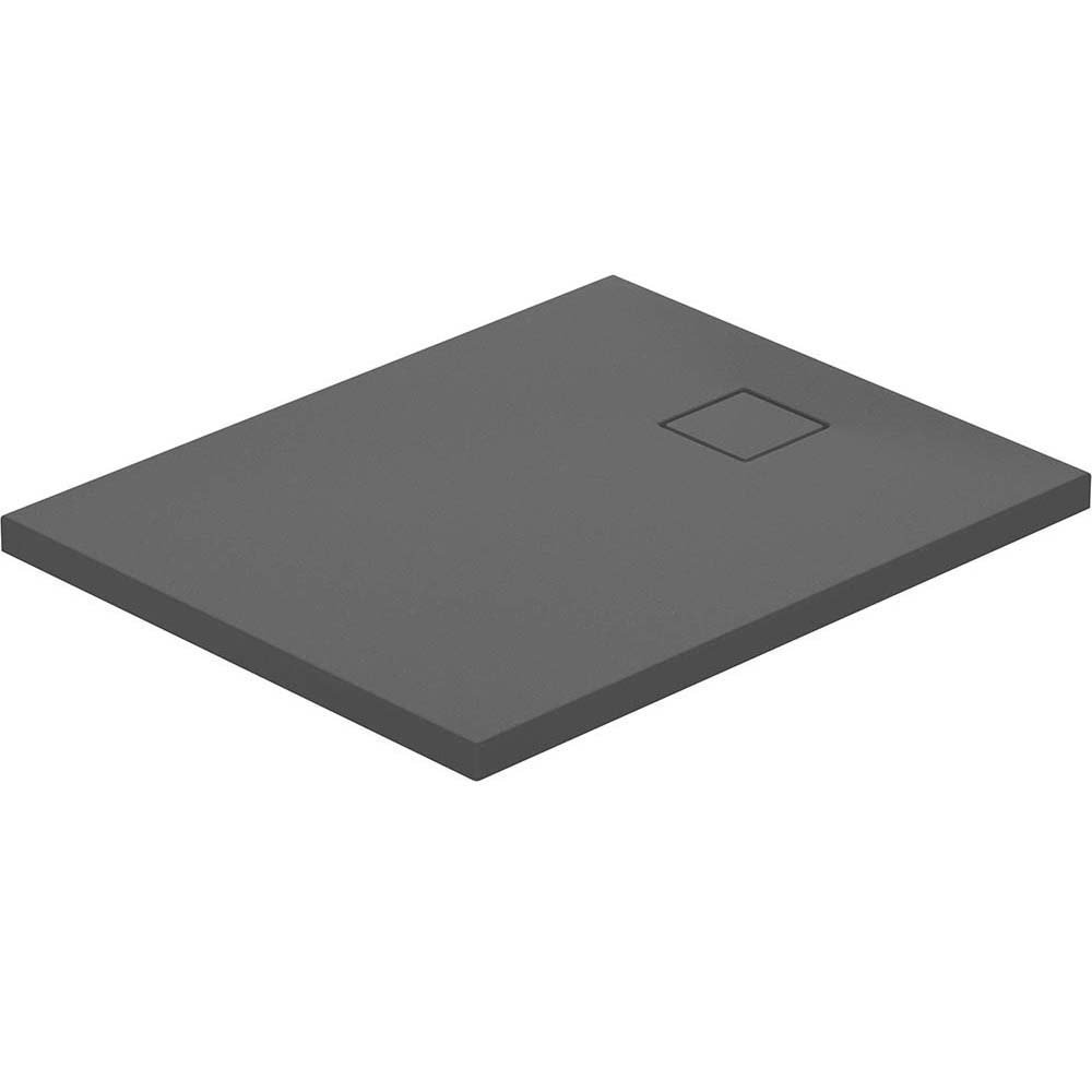 CERSANIT Obdélníková sprchová vanička TAKO SLIM 100x80x4,5 šedá matná se sifonem S208-009