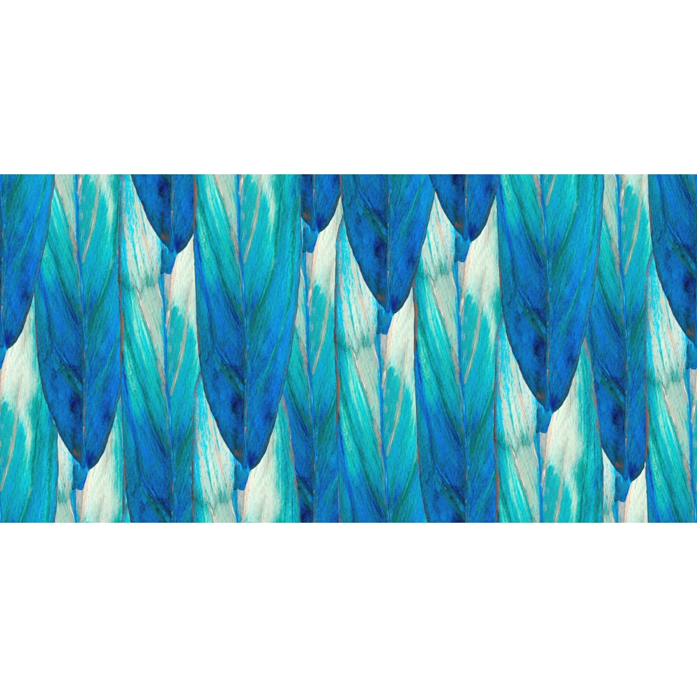 OBKLAD ALFA-CER LEAVES BLUE DEC. GLOSSY 29,8X59,8