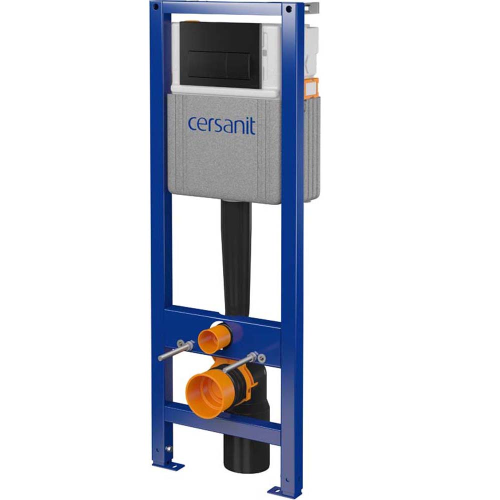 CERSANIT SYSTEM 40 MECH podomítkový instalační systém s tlačítkem PRESTO černý S701-952