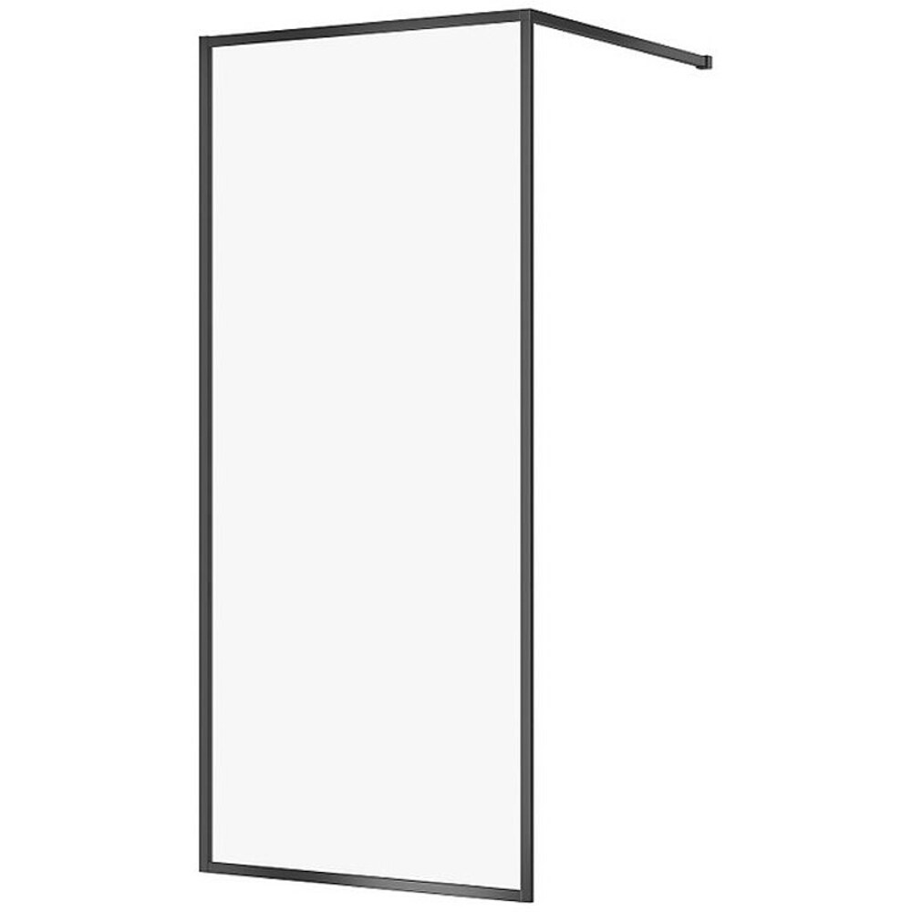 CERSANIT Walk-in sprchový kout larga černý 90x200 čiré sklo S932-138