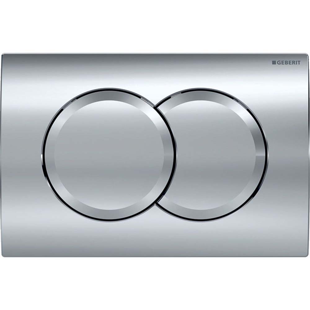Ovládací tlačítko GEBERIT DELTA01 24,6x16,4 cm chromované 115107211 s vysokým leskem