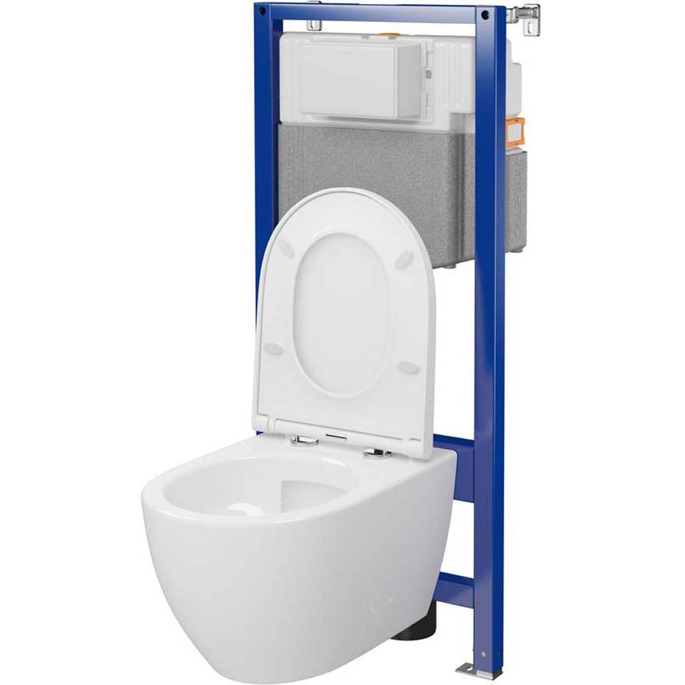 Pneumatická podomítková sada CERSANIT AQUA PLUS s mísou ZEN PRO a deskou S701-799