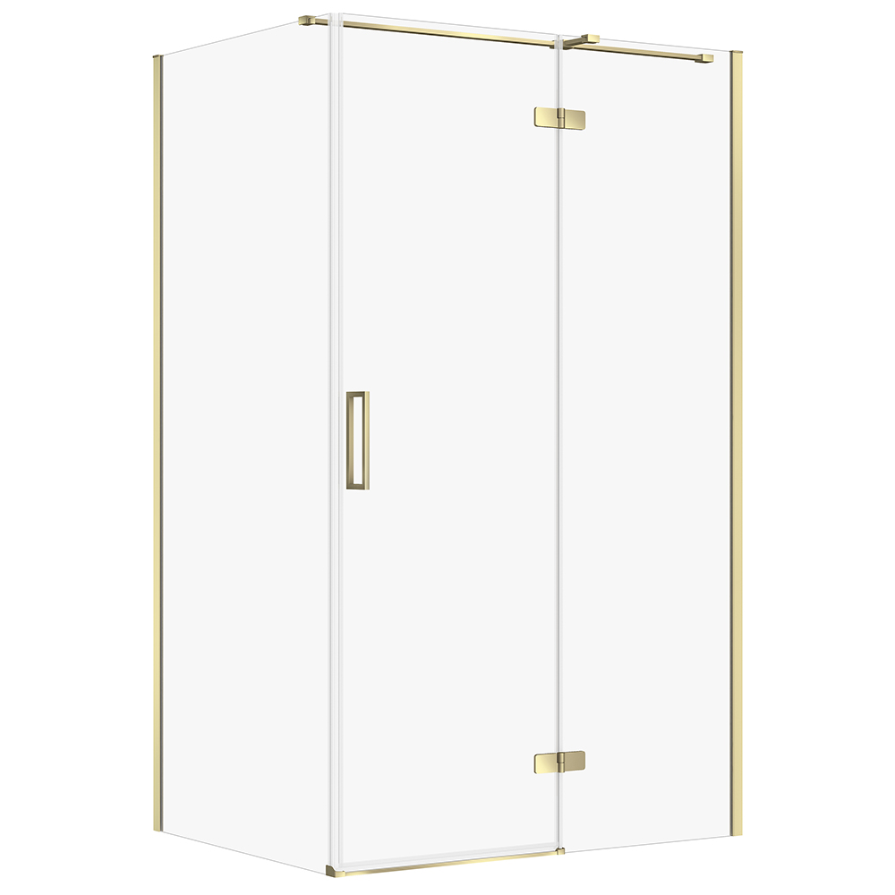 CERSANIT Hranatý sprchový kout JOTA 120x90 pravá zlatá, čiré sklo S160-029 CERSANIT Hranatý sprchový kout JOTA 120x90 pravá zlatá, čiré sklo S160-029