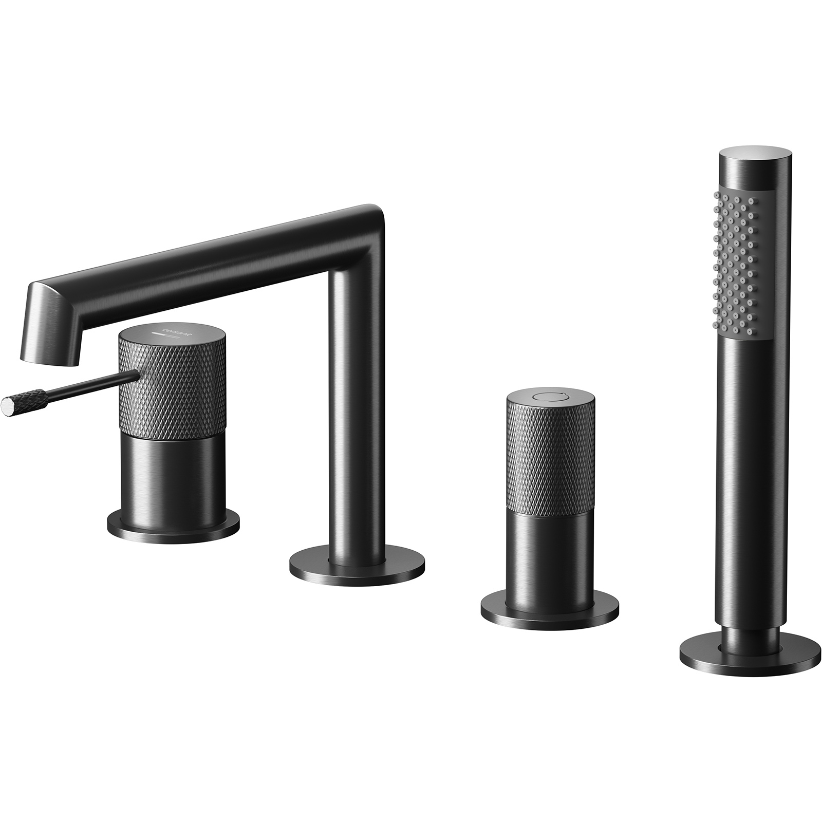 CERSANIT ZEN vanová baterie multi-hole gun metal S951-793