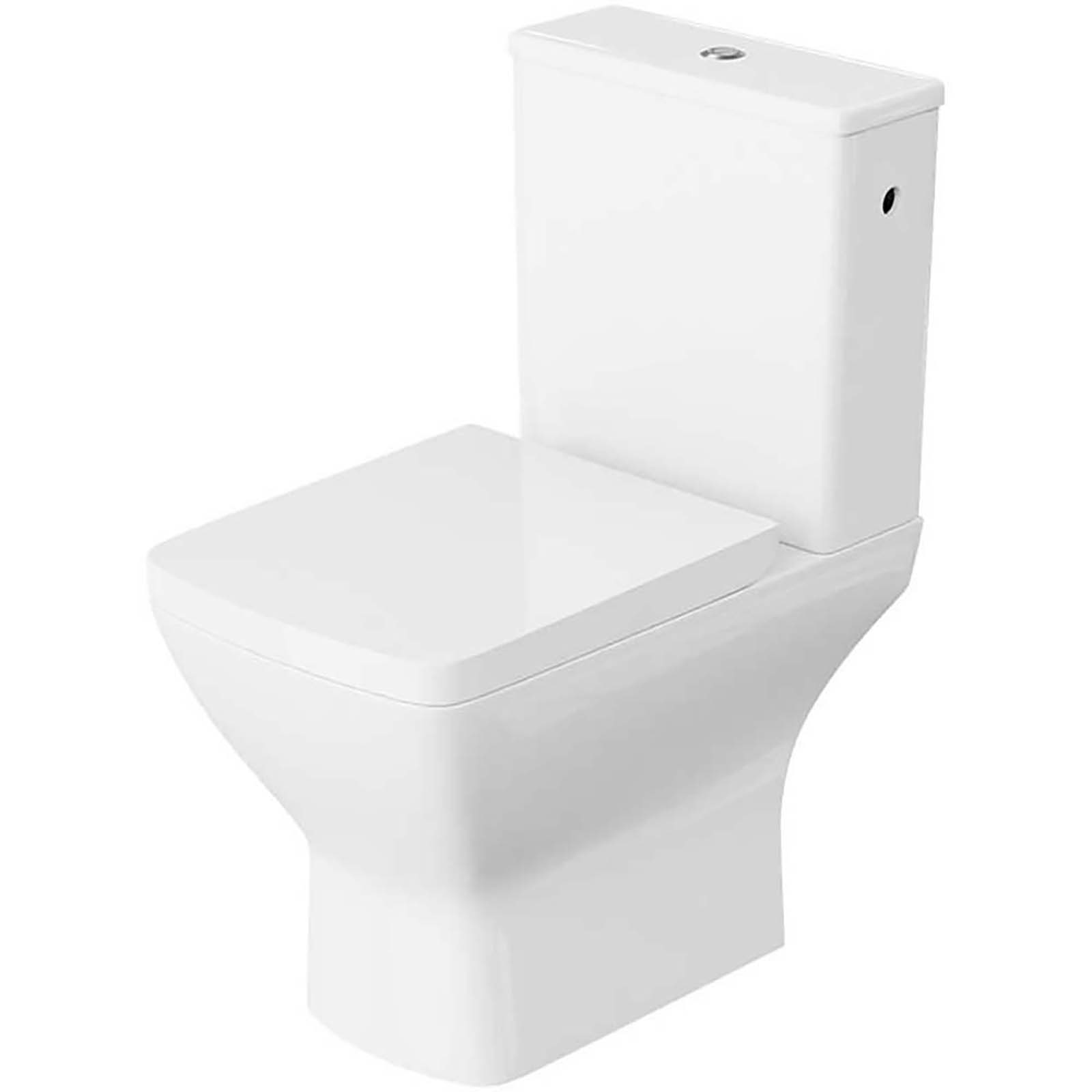 LAVITA Kompaktní WC LOTUS bez okraje s duroplastovým sedákem bílá LAVITA Kompaktní WC LOTUS bez okraje s duroplastovým sedákem bílá