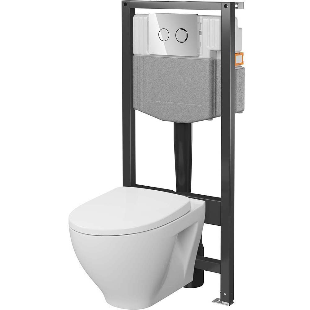 CERSANIT SYSTEM 50 pneumatická podomítková sada, mísa NIKO, deska, chromované tlačítko S4013-001 CERSANIT SYSTEM 50 pneumatická podomítková sada, mísa NIKO, deska, chromované tlačítko S4013-001