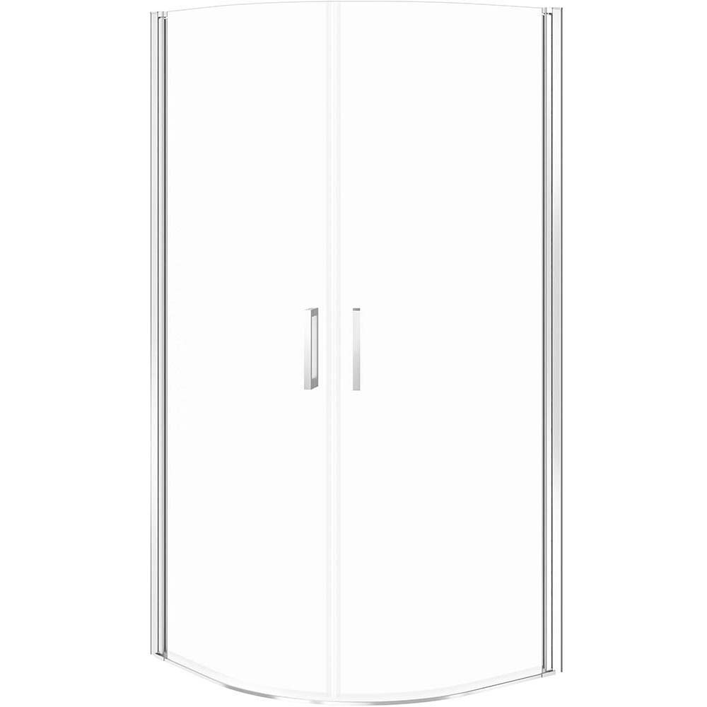 CERSANIT Půlkruhový sprchový kout MODUO 80x80 chrom, čiré sklo S162-018 CERSANIT Půlkruhový sprchový kout MODUO 80x80 chrom, čiré sklo S162-018