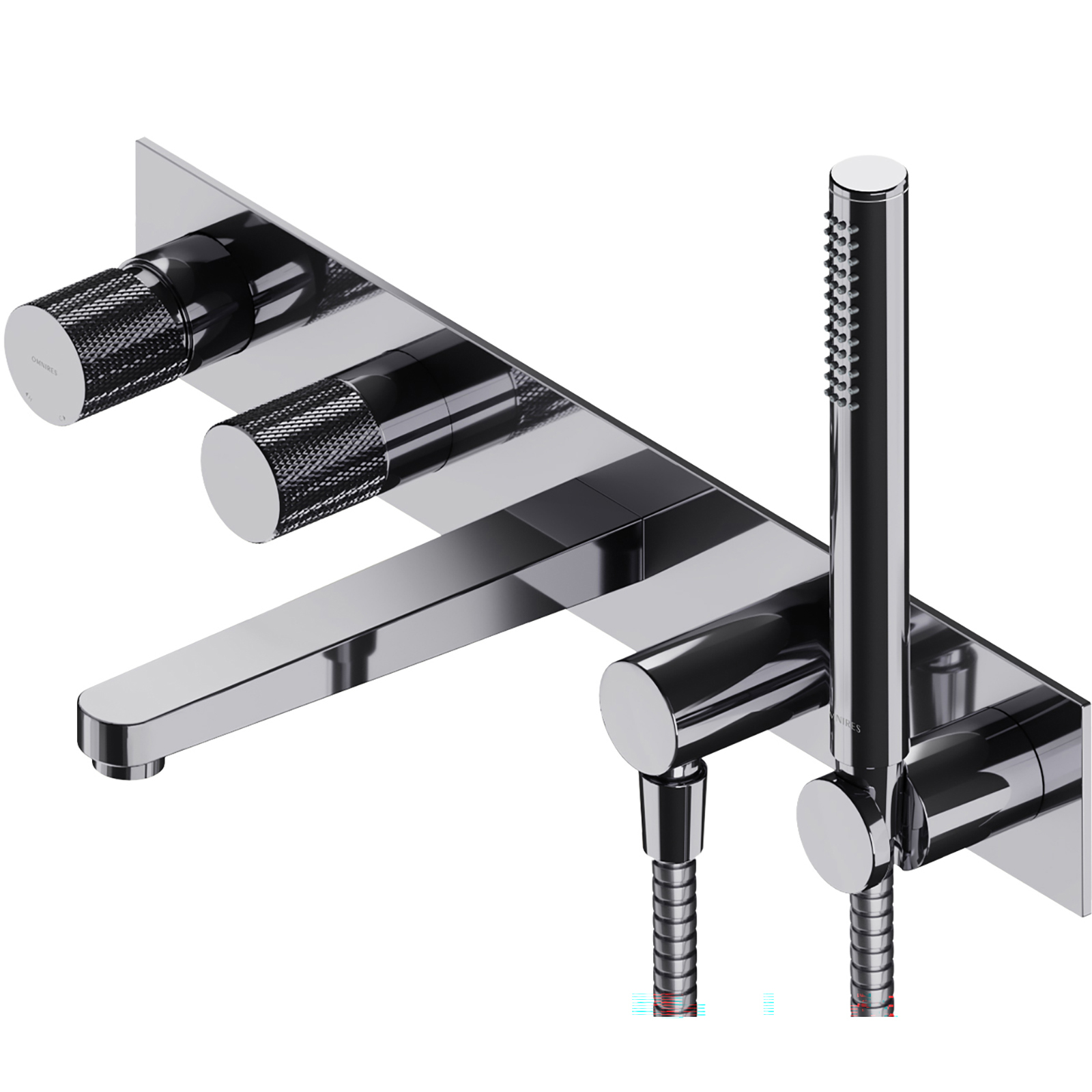 OMNIRES CONTOUR skrytý kohoutek do vany s 5 otvory chromovaný lesk CT8037/1CR