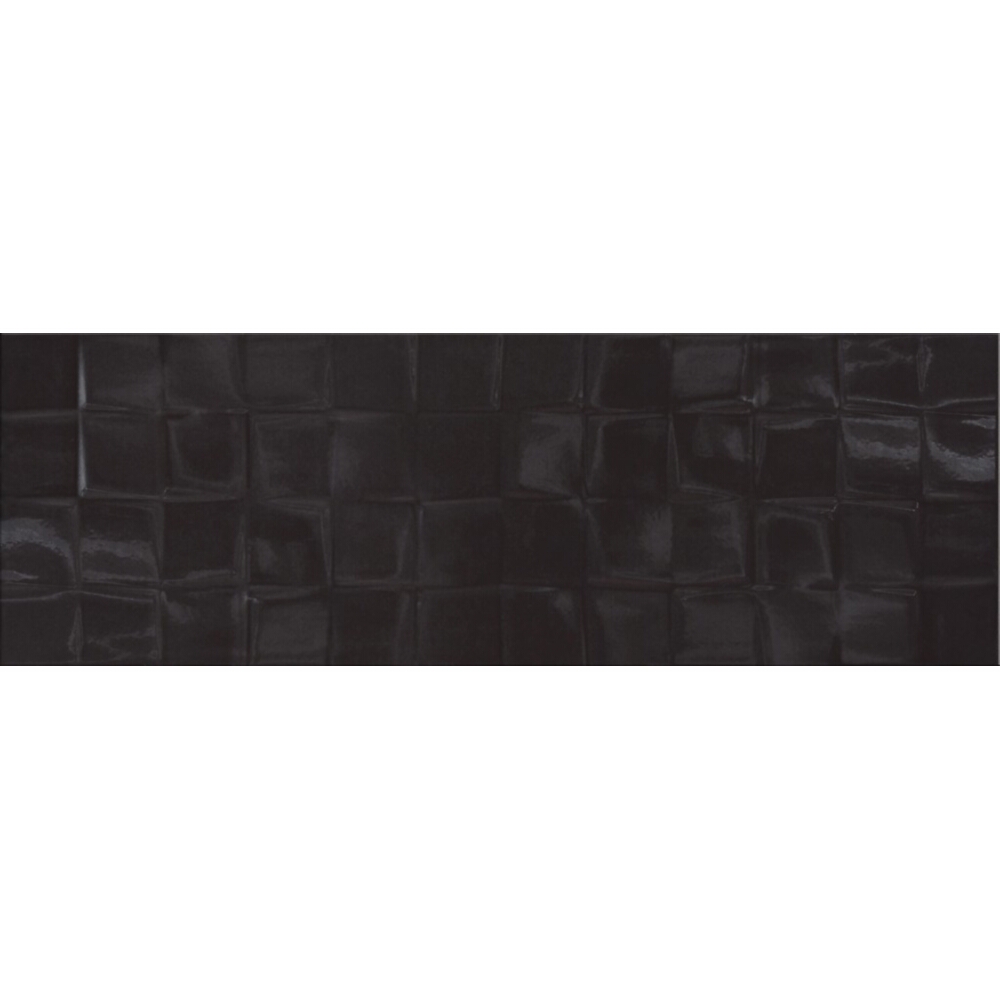 Obklady na stěnu SIMPLE ART black structure glossy cubes 19,8x59,8 gat. I