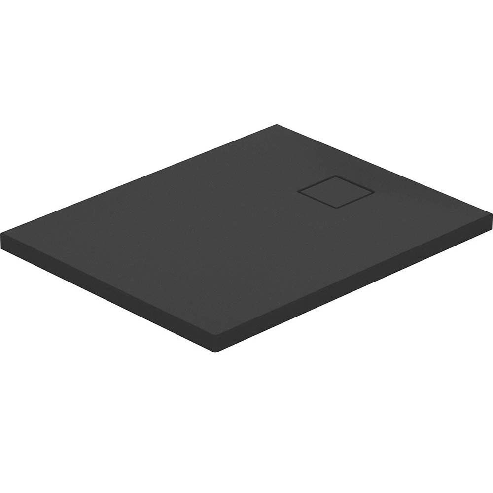 CERSANIT Obdélníková sprchová vanička TAKO SLIM 100x80x4,5 černá matná se sifonem S208-012