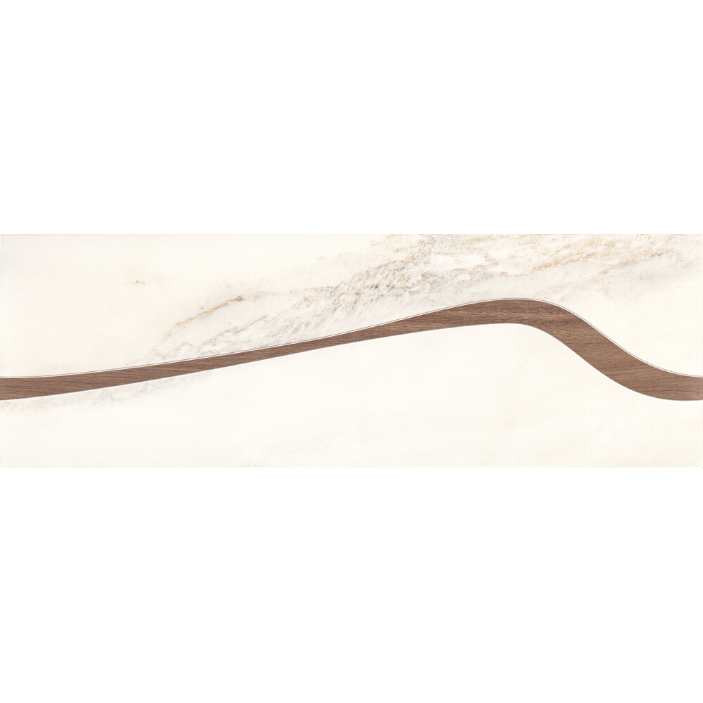 OBKLAD CAR WHITE INSERTO ARROW GLOSSY 25X75