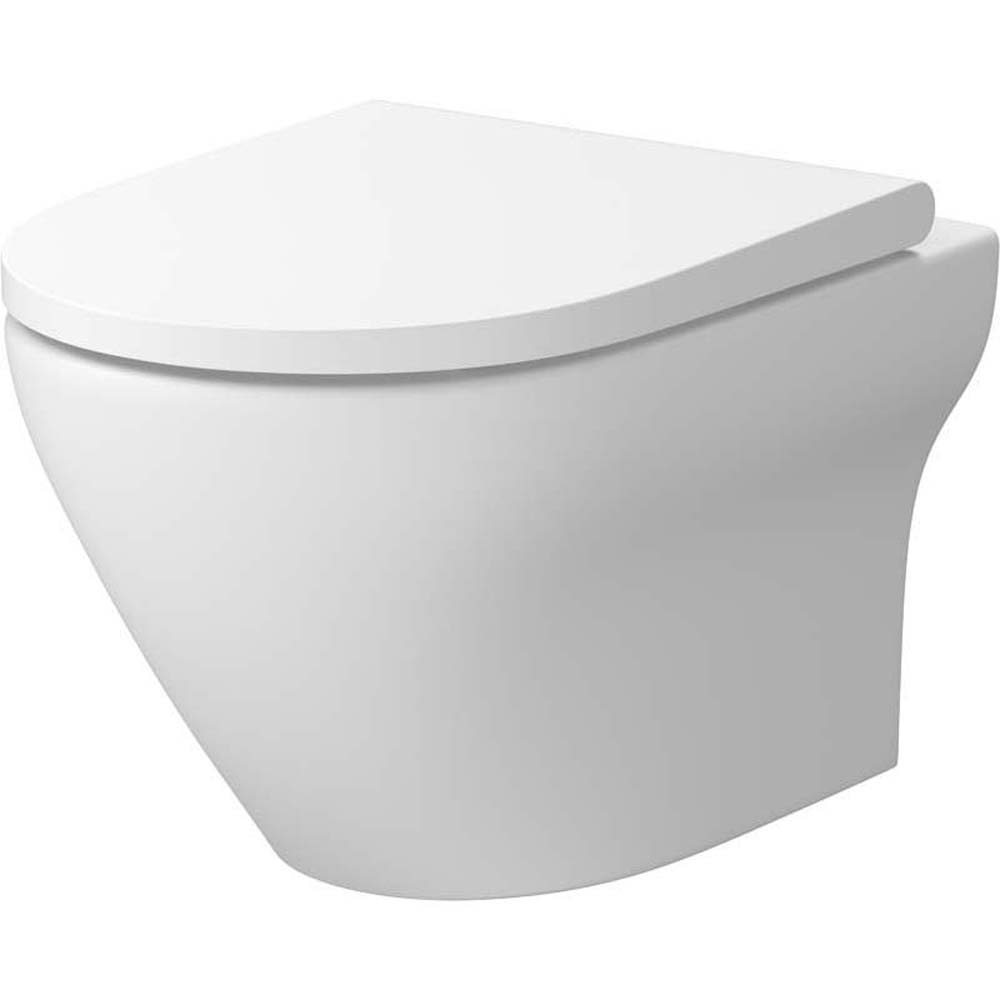CERSANIT Sada závěsné mísy LARGA OVAL, Slim board bílá S701-608