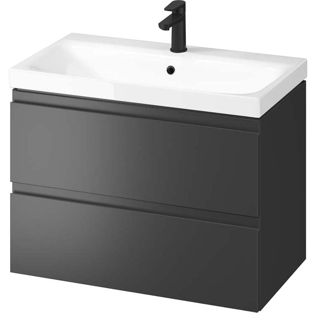 CERSANIT Skříňka s umyvadlem SET B897 MODUO 80 antracit pro vlastní montáz S801-487-DSM