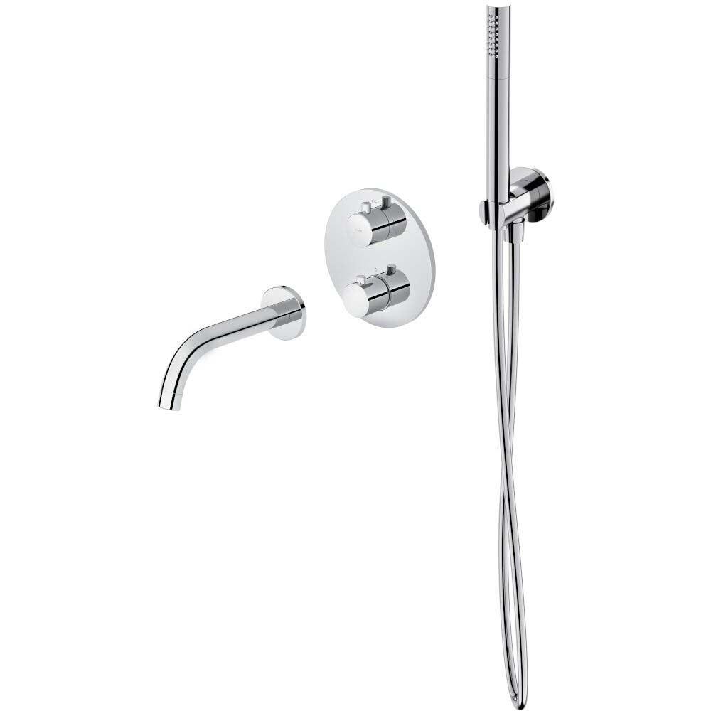 CERSANIT podomítková vanová souprava ZEN chrome S952-034