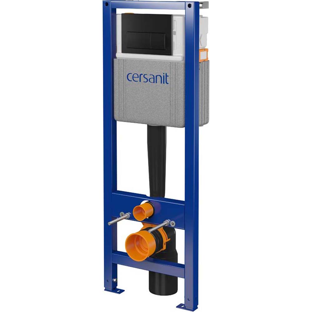 Rám toalety mechanický CERSANIT SYSTEM 40, tlačítko PRESTO II černé S701-750