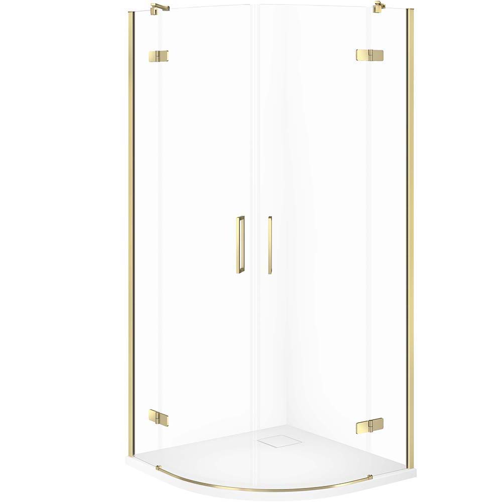 CERSANIT JOTA sada půlkruhového sprchového koutu 90x90 zlatá, TAKO SLIM sprchová vanička 4 cm bílá S601-442 CERSANIT JOTA sada půlkruhového sprchového koutu 90x90 zlatá, TAKO SLIM sprchová vanička 4 cm bílá S601-442