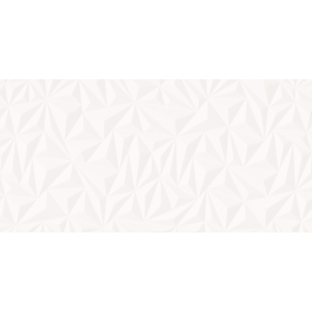 OBKLAD BLANKA WHITE GLOSSY GEO STRUCTURE 29X59 OBKLAD BLANKA WHITE GLOSSY GEO STRUCTURE 29X59