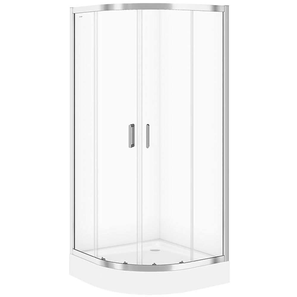 CERSANIT ARTECO půlkruhový sprchový kout 90x190 čiré sklo S157-002
