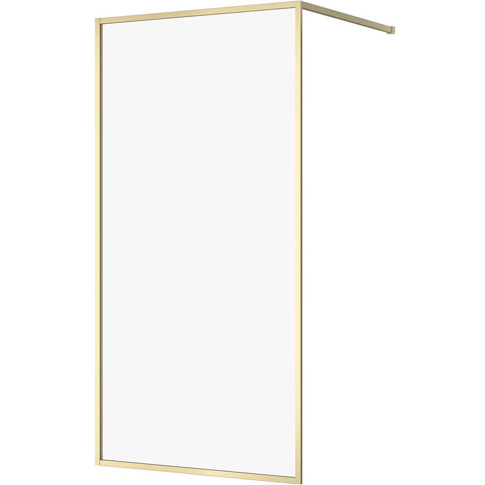 CERSANIT LARGA sprchový kout 100x200 walk-in zlatý matný, čiré sklo S164-073