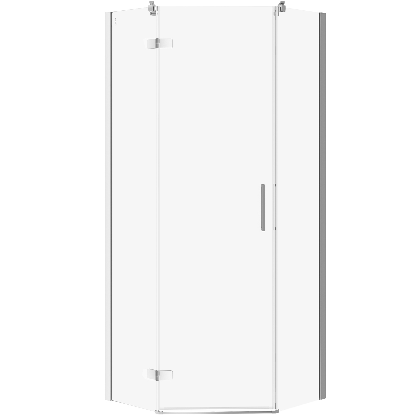 CERSANIT Sprchový kout pětiúhelníkový JOTA levý chrom 80x80x195 čiré sklo S160-010