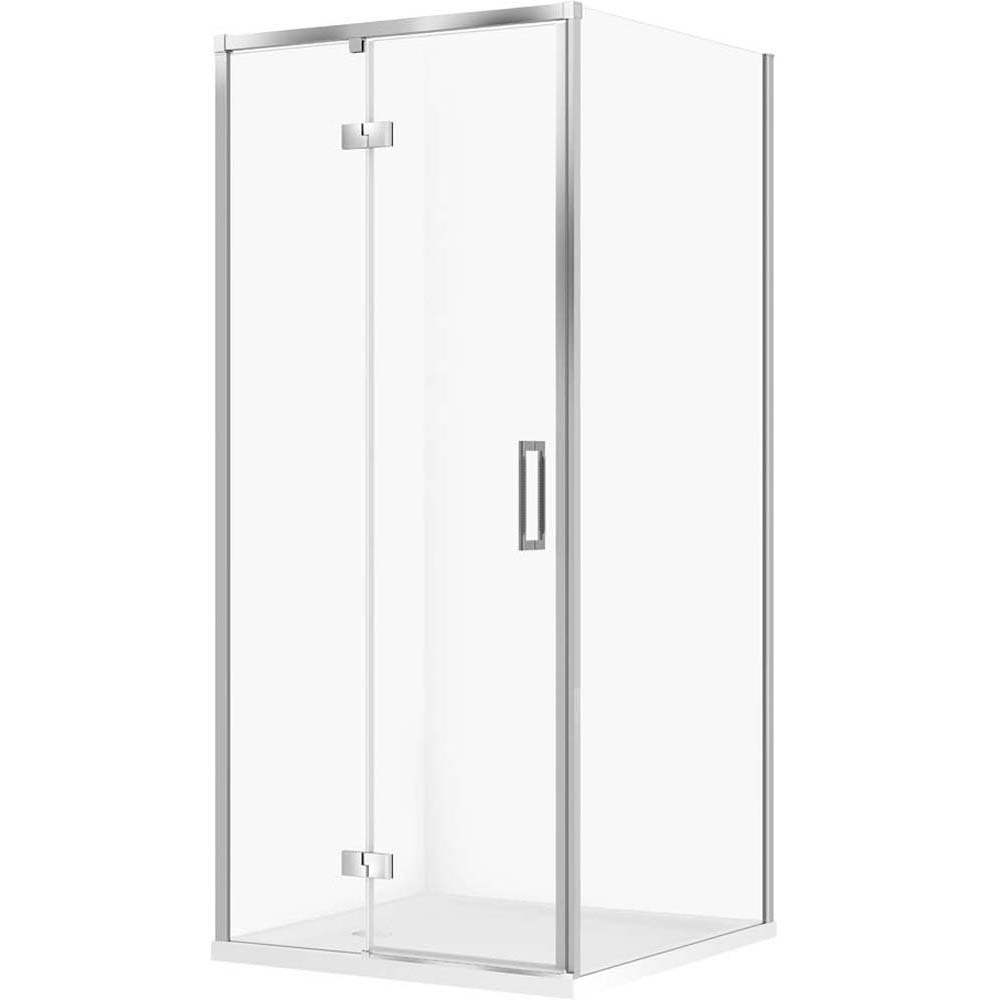 CERSANIT LARGA sprchový kout levý chrom 80x80 se sprchovou vaničkou TAKO 80x80x4 bílý S601-345