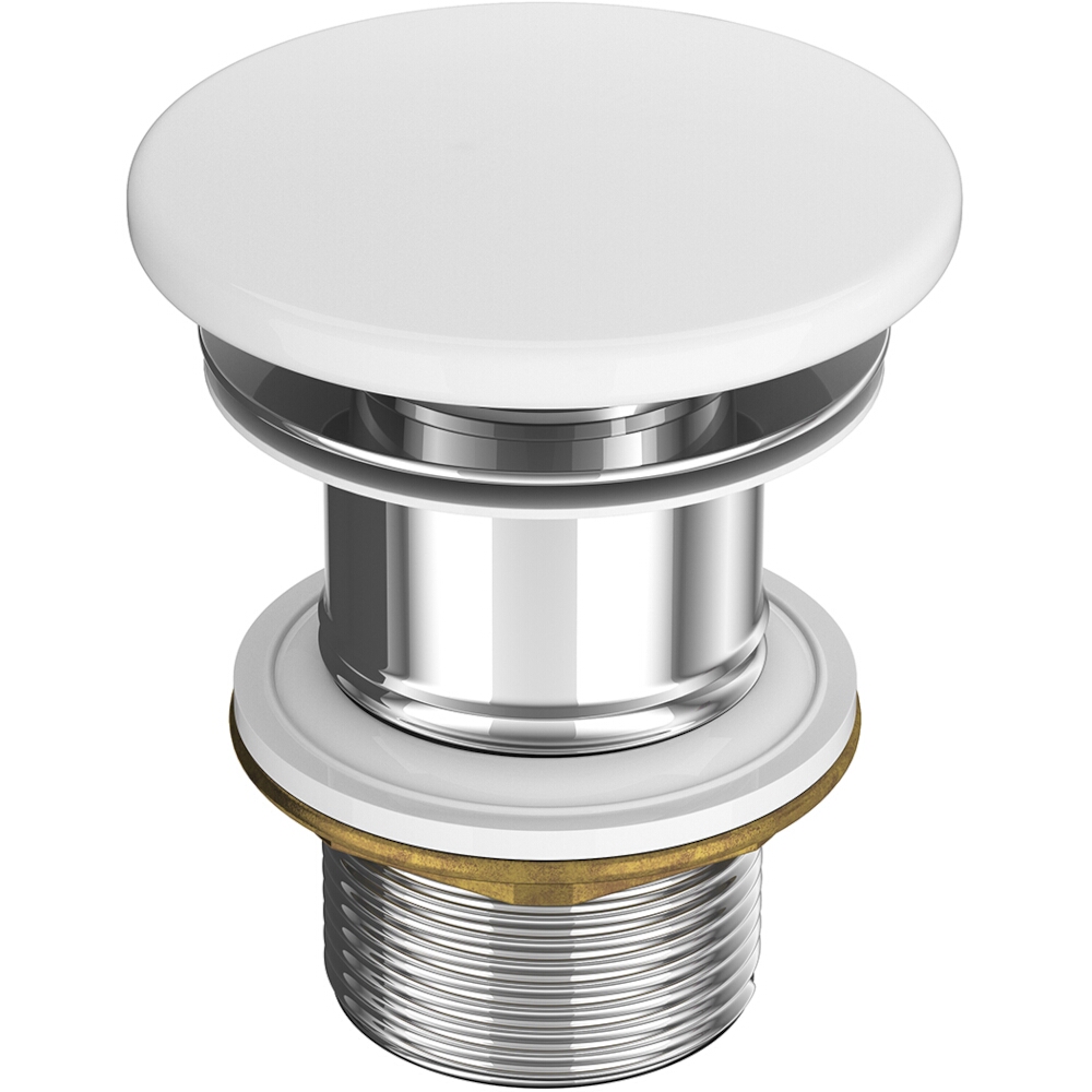 CERSANIT Keramická umyvadlová zátka bez přepadu 5/4" eurowhite K11-2376