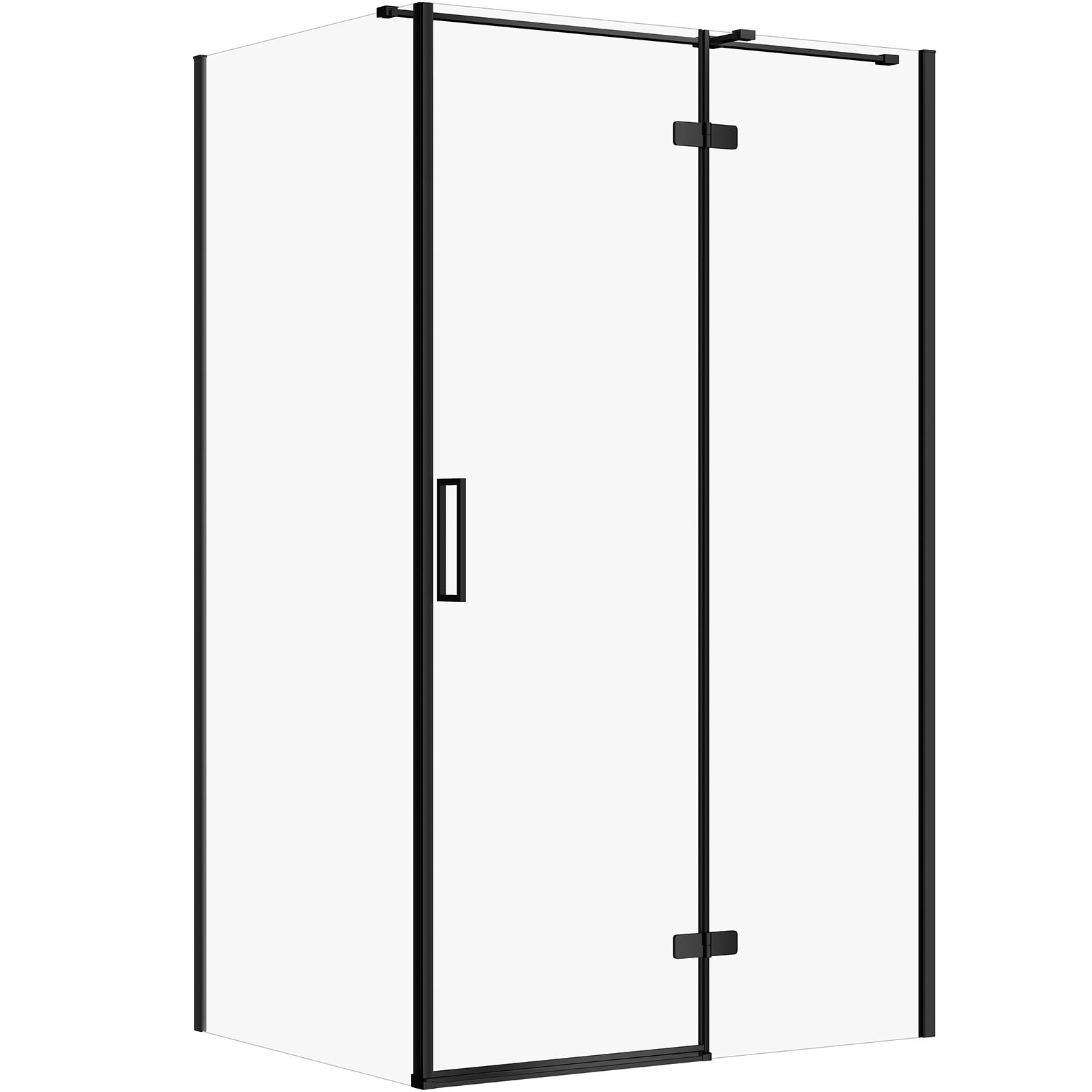 CERSANIT Hranatý sprchový kout JOTA 120x90 levý chrom, čiré sklo S160-026