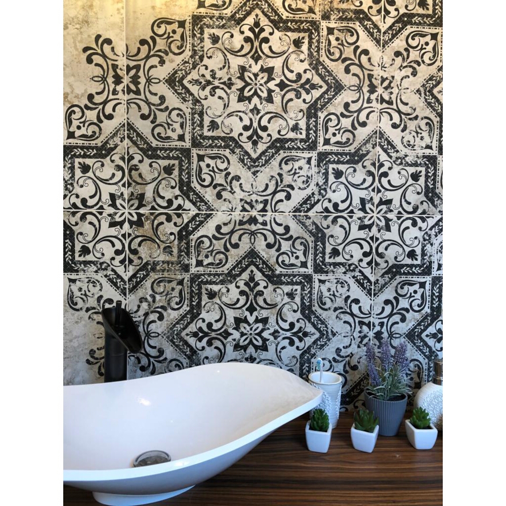 Glazované_dlaždice_hiszpański_Absolut_Keramika_MINDANAO_TERM_1_black_satin_60,8x60,8_gat._I Glazované dlaždice hiszpański Absolut Keramika MINDANAO TERM 1 black satin 60,8x60,8 gat. I