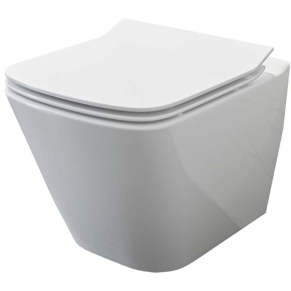 CERSANIT Závěsná toaleta Set B220 MZ CITY SQUARE UM duroplast sedátko S701-405
